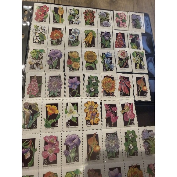 U.S. COMM SHEET OF 69 SCOTT#2696a 1992 29ct WILDFLOWERS MNH P#P2222 - Picture 2 of 9